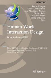 Human Work Interaction Design.Work Analysis and HCI