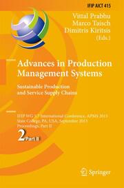 Advances in Production Management Systems.Sustainable Production and Service Supply Chains - Cover