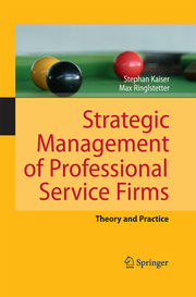 Strategic Management of Professional Service Firms