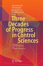 Three Decades of Progress in Control Sciences - Cover