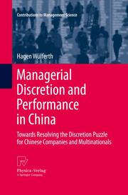 Managerial Discretion and Performance in China - Cover