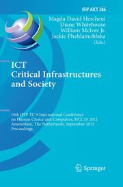 ICT Critical Infrastructures and Society - Cover