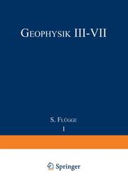 Geophysik III / Geophysics III - Cover