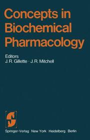 Concepts in Biochemical Pharmacology - Cover