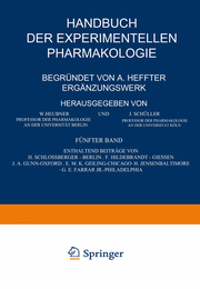 Handbuch der Experimentellen Pharmakologie Ergänzungswerk