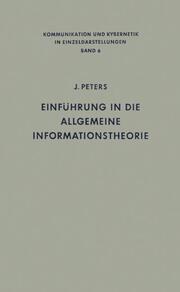 Einführung in die allgemeine Informationstheorie - Cover