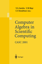 Computer Algebra in Scientific Computing CASC 2001 - Cover