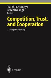 Competition, Trust, and Cooperation - Cover