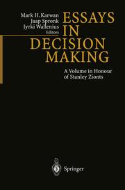 Essays In Decision Making