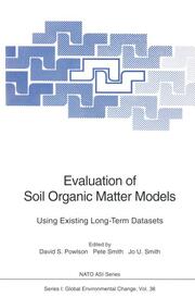 Evaluation of Soil Organic Matter Models - Cover