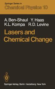 Lasers and Chemical Change - Cover
