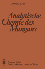 Analytische Chemie des Mangans - Cover