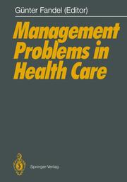 Management Problems in Health Care
