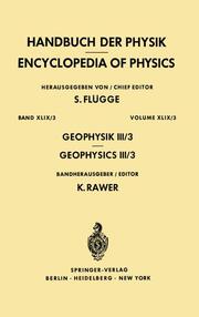 Geophysics III/Geophysik III - Cover