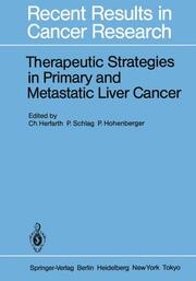 Therapeutic Strategies in Primary and Metastatic Liver Cancer - Cover