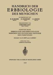 Erbbiologie und Erbpathologie Nervöser und Psychischer Zustände und Funktionen - Cover