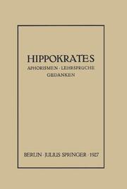 Hippokrates - Aphorismen, Lehrsprüche, Gedanken - Cover