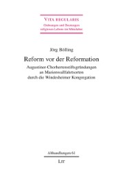 Reform vor der Reformation - Cover