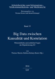 Big Data zwischen Kausalität und Korrelation - Cover