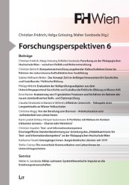Forschungsperspektiven 6 - Cover