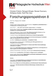 Forschungsperspektiven 8 - Cover