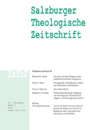 Salzburger Theologische Zeitschrift 19. Jahrgang, 2. Heft 2015 - Cover