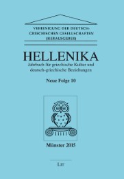 Hellenika - Jahrbuch für griechische Kultur und Deutsch-Griechische Beziehungen - Cover
