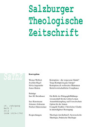 Salzburger Theologische Zeitschrift.16.Jahrgang, 2.Heft 2012