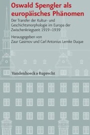 Oswald Spengler als europäisches Phänomen - Cover