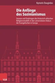 Die Anfänge des Sozinianismus - Cover