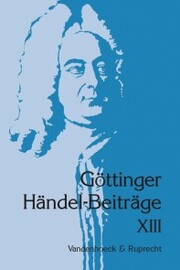 Göttinger Händel-Beiträge, Band 13 - Cover
