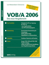 VOB/A 2006 - Das neue Vegaberecht - Cover