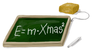 Weihnachten ist relativ E = mXmas hoch 2 - Abbildung 1