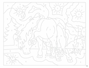Pferdefreunde - Malen nach Zahlen - Abbildung 2