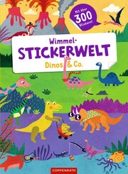 Wimmel-Stickerwelt - Dinos & Co.