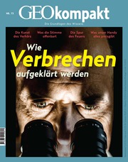 GEOkompakt - Wie Verbrechen aufgeklärt werden - Cover