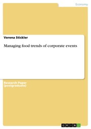 Managing food trends of corporate events