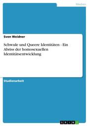 Schwule und Queere Identitäten - Ein Abriss der homosexuellen Identitätsentwicklung - Cover