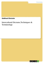 Intercultural Dictums, Techniques & Terminology - Cover