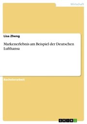 Markenerlebnis am Beispiel der Deutschen Lufthansa - Cover