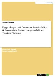 Egypt - Impacts & Concerns, Sustainability & Ecotourism, Industry responsibilities, Tourism Planning