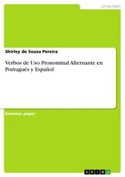 Verbos de Uso Pronominal Alternante en Portugues y Espanol