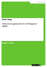 Numerical Approaches To 3D Magnetic MEMS - Cover