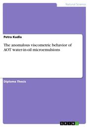 The anomalous viscometric behavior of AOT water-in-oil microemulsions