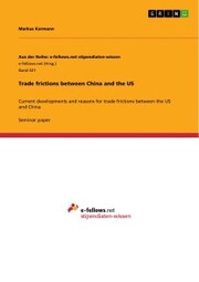 Trade frictions between China and the US