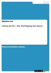 Simon de Vos - Die Züchtigung des Amors - Cover
