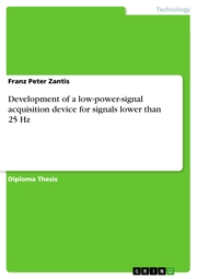 Development of a low-power-signal acquisition device for signals lower than 25 Hz - Cover