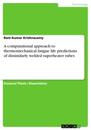 A computational approach to thermomechanical fatigue life predictions of dissimilarly welded superheater tubes - Cover