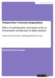 Effect of carbohydrates and amino acids on fermentative production of alpha amylase