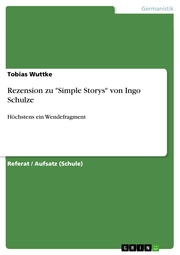 Rezension zu 'Simple Storys' von Ingo Schulze - Cover